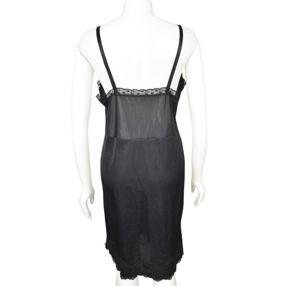 Vintage 1970's Black Slip Lace Size 38 - Picture 6 of 12
